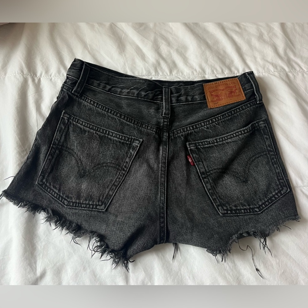 Levi’s 501 Black Denim Shorts